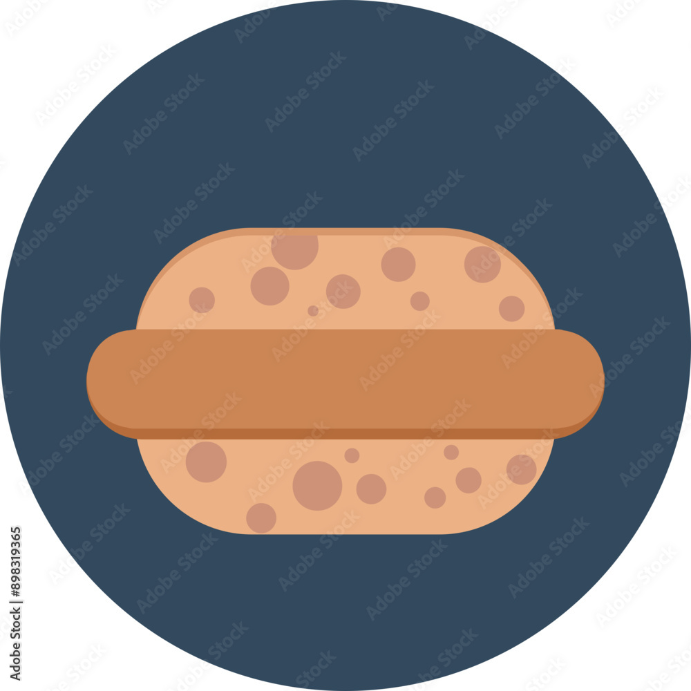 Cupcake vector icon in rounded style 