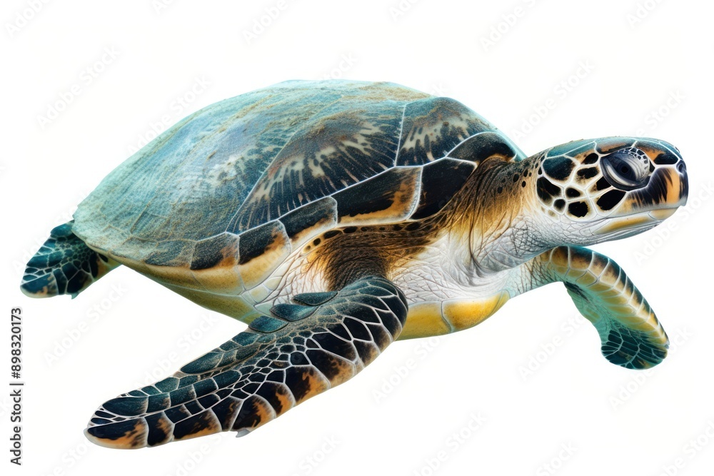 Obraz premium Colorful sea turtle illustration