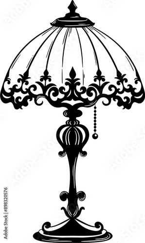 Victorian vintage table lamp