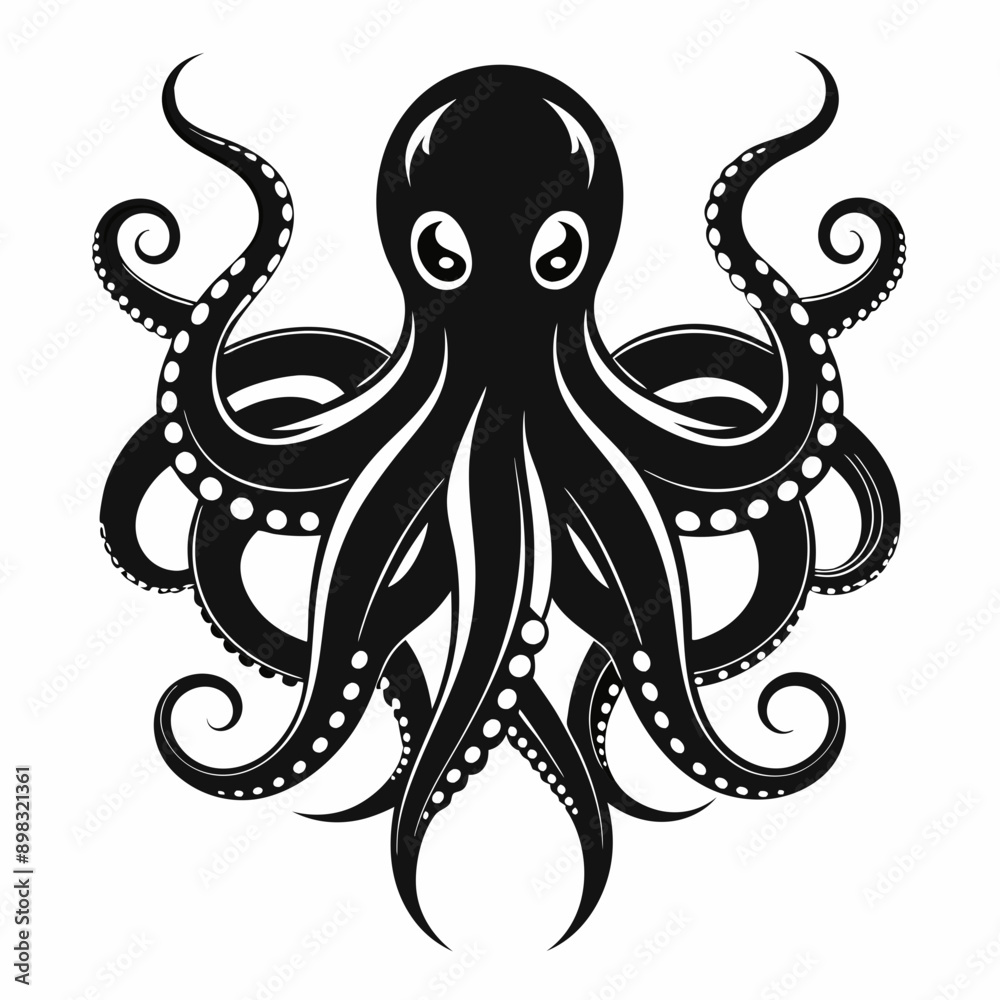 octopus icon vector octopus icon vector