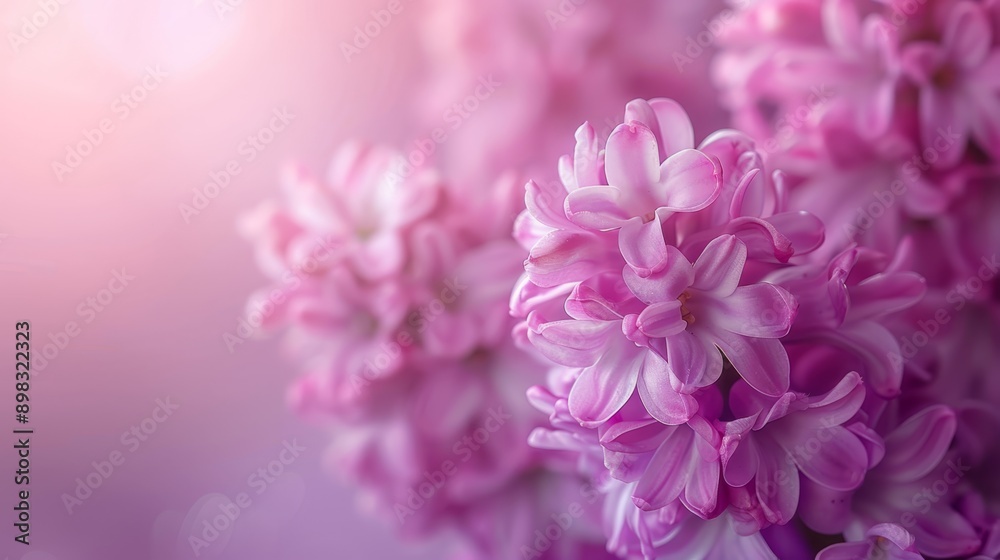 A tight shot of a mass of pink blooms against a softly blurred backdrop, bathed in gentle light from behind A tight shot of a mass of pink blooms against a softly blurred backdrop, bathed in gentle light from behind