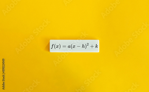 Obraz na płótnie Quadratic function formula.