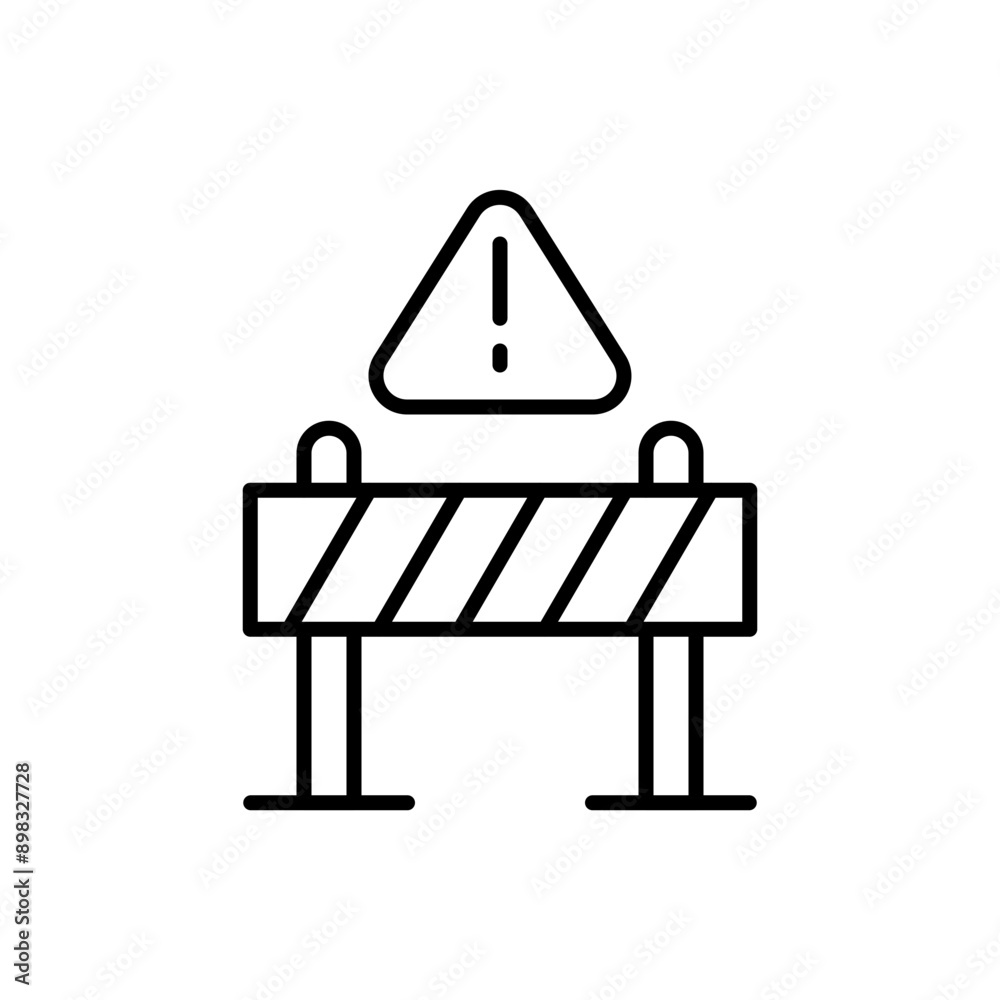 © Upnowgraphic Studio - Work barrier outline icons, minimalist vector illustration ,simple transparent graphic element .Isolated on white background © Upnowgraphic Studio - Work barrier outline icons, minimalist vector illustration ,simple transparent graphic element .Isolated on white background