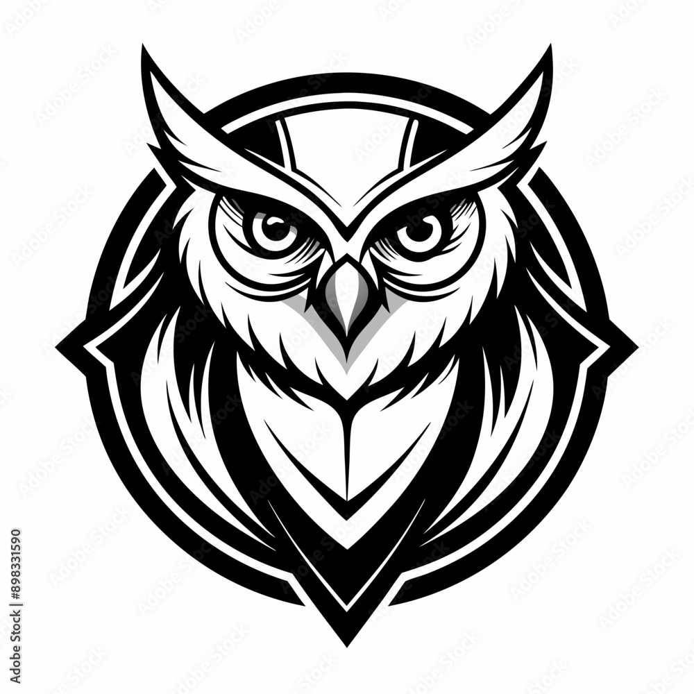 owl head icon vector owl head icon vector