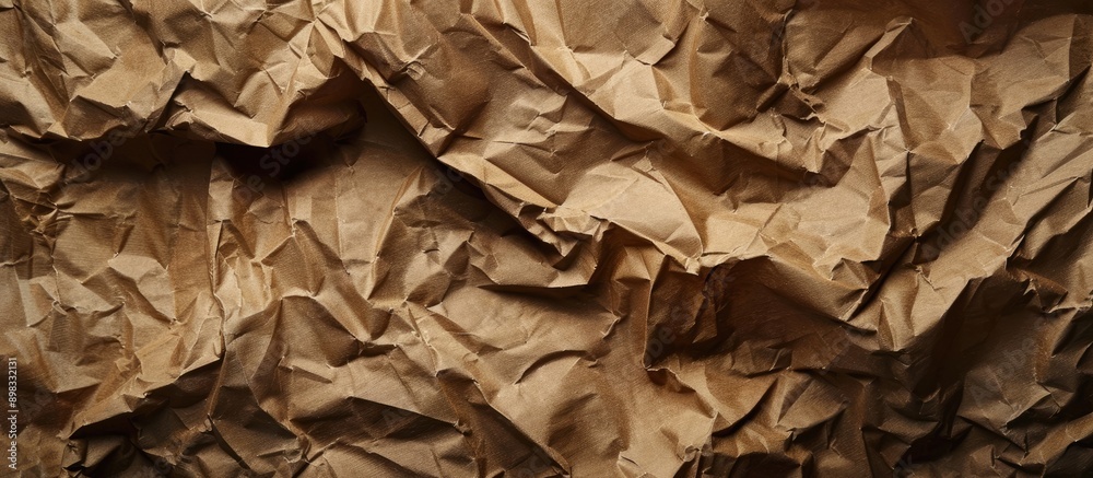 Crumpled kraft paper with copy space image for wrapping Crumpled kraft paper with copy space image for wrapping