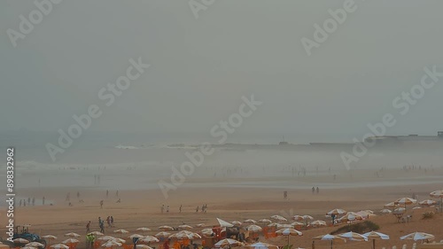 Ain Diab beach in Casablanca, Morocco
