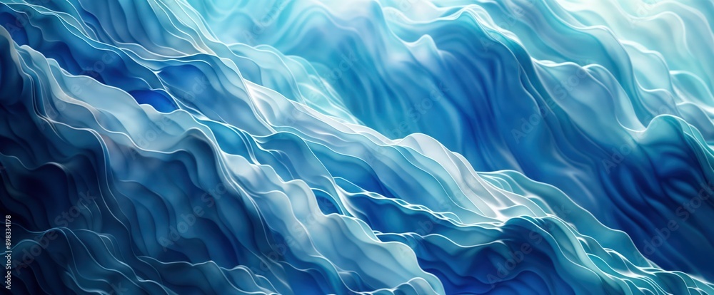 Abstract Blue Waves Abstract Blue Waves