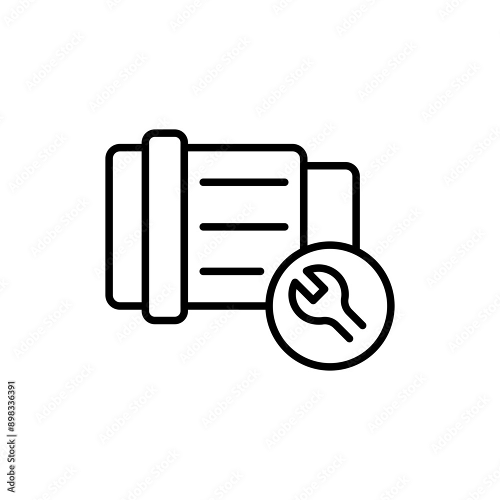 Lens repair outline icons, minimalist vector illustration ,simple transparent graphic element .Isolated on white background Lens repair outline icons, minimalist vector illustration ,simple transparent graphic element .Isolated on white background