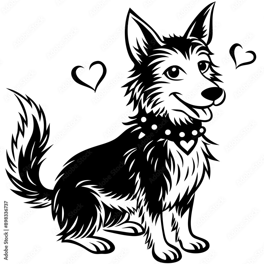 Naklejka premium dog Vector