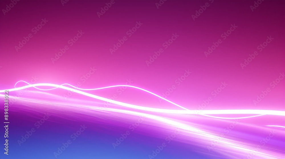 Abstract light trails flowing on vibrant gradient background Abstract light trails flowing on vibrant gradient background