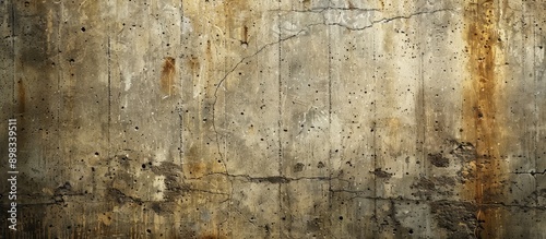 An aged wall with weathered cement providing a grungy backdrop with space for text or images displaying an abstract texture marked by numerous scratches. Creative banner. Copyspace image