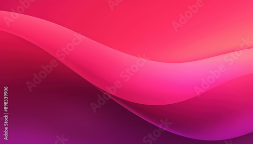 Elegant Magenta Gradient with Gentle Waves, Abstract Digital Art Background, Modern and Colorful Design