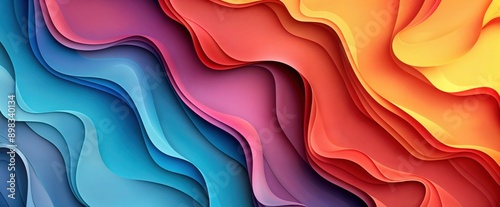 Abstract Colorful Waves