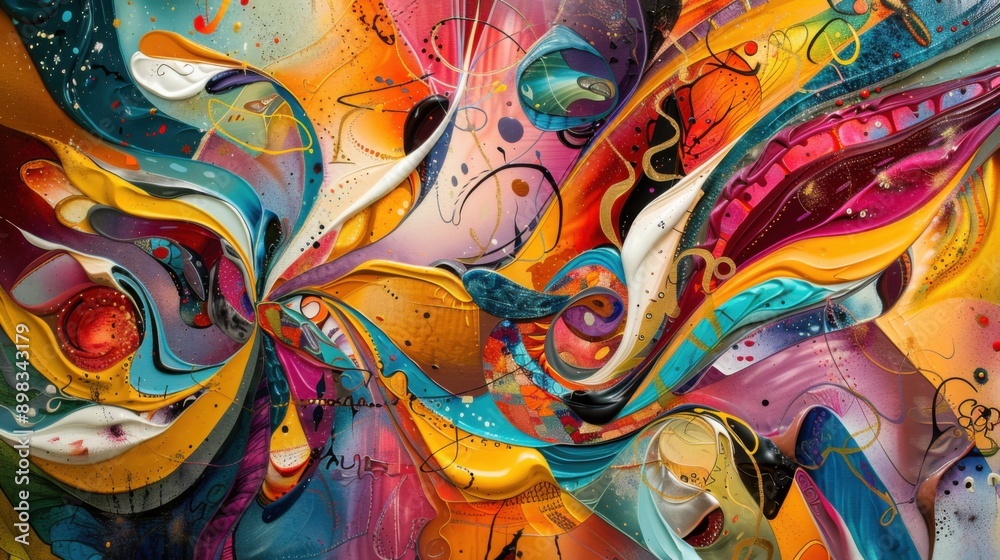 Explosion of Color in Abstract Art Explosion of Color in Abstract Art