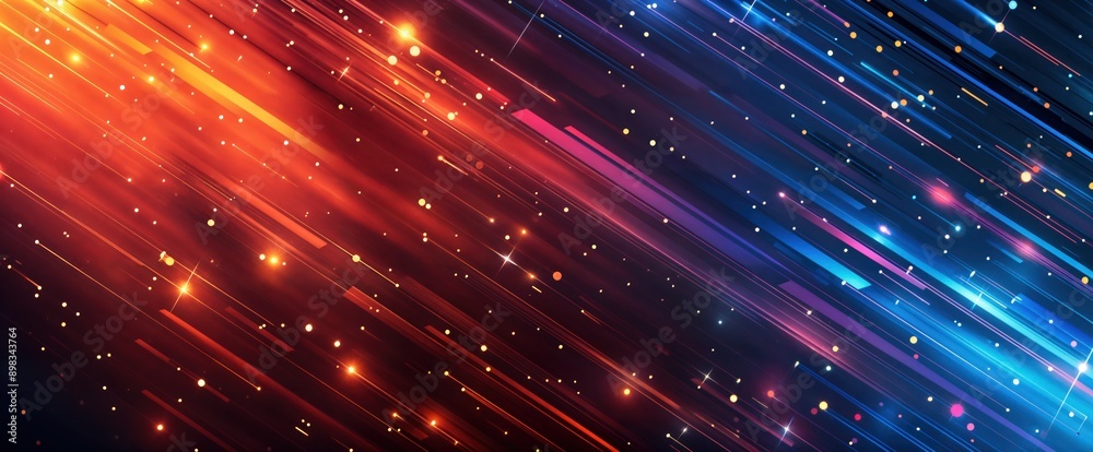 Cosmic Speed Lines - A Futuristic Abstract