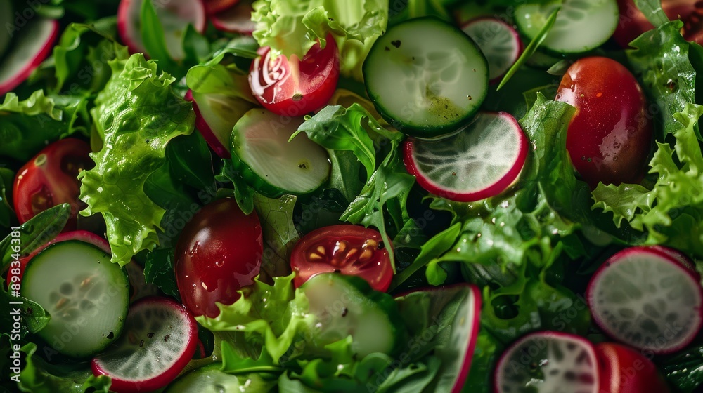 Fresh Mixed Green Salad with Vinaigrette Fresh Mixed Green Salad with Vinaigrette