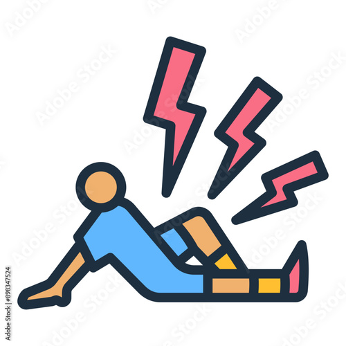 Injured Athlete Icon