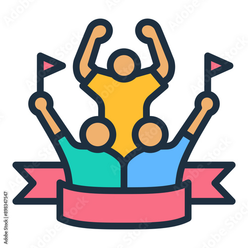 Fan Cheering Icon