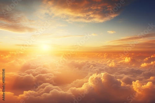Photo of golden hour sky sunlight backgrounds outdoors. © Rawpixel.com