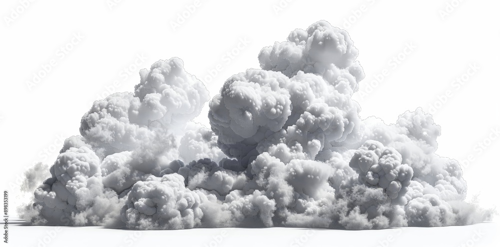 Cloudy steam condensation 3D rendering png Cloudy steam condensation 3D rendering png