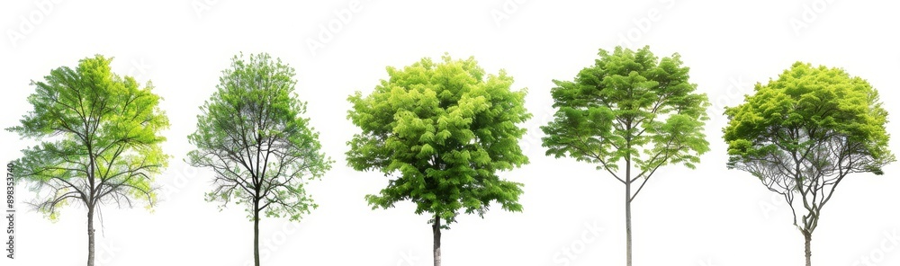 Cutouts of jungle trees in 3D rendering png Cutouts of jungle trees in 3D rendering png