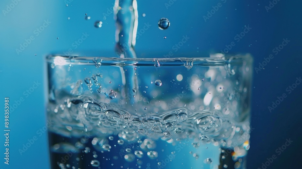 Water Pouring into a Glass Water Pouring into a Glass