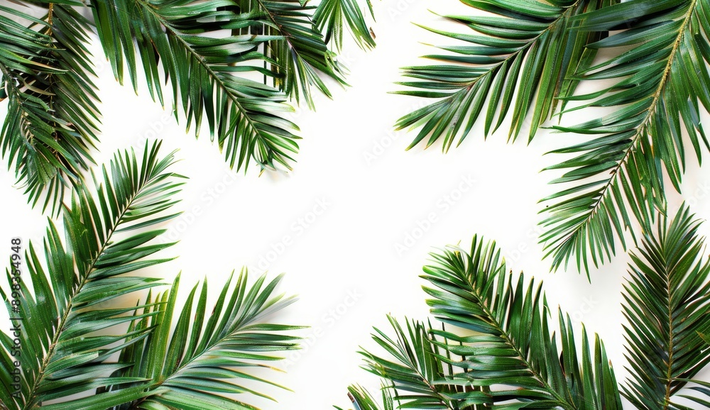 Shrubs on transparent backgrounds with realistic palm leaves 3D rendering Shrubs on transparent backgrounds with realistic palm leaves 3D rendering