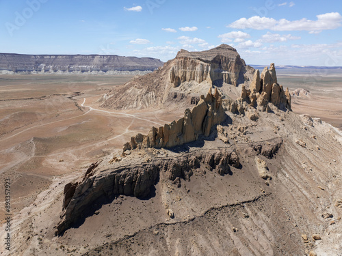 The Airakty tract is one of the attractions of the Ustyurt Nature Reserve, the tract is part of the Shomanai mountain system. Mangystau Province, western Kazakhstan.