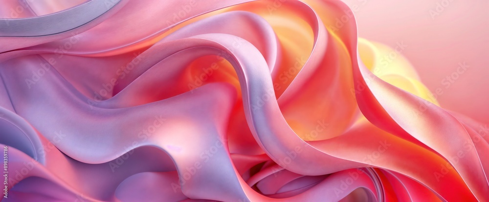 Abstract Pink and Orange Swirls Abstract Pink and Orange Swirls
