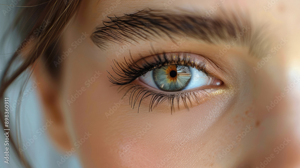 beautiful girl with big eyelashes for advertising on a white background beautiful girl with big eyelashes for advertising on a white background