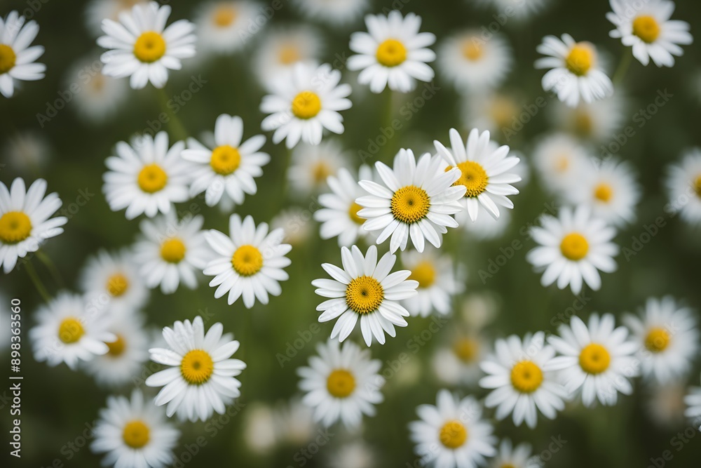 Ox eye daisy flower bokeh background, Ai Generated Ox eye daisy flower bokeh background, Ai Generated