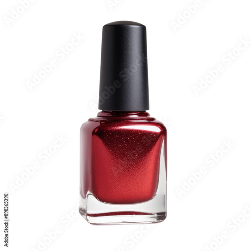 Nail polish bottle on Isolated transparent background png. generated with AI