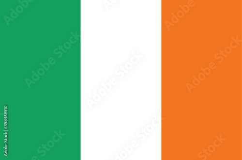 Canvas Print Flag of Ireland