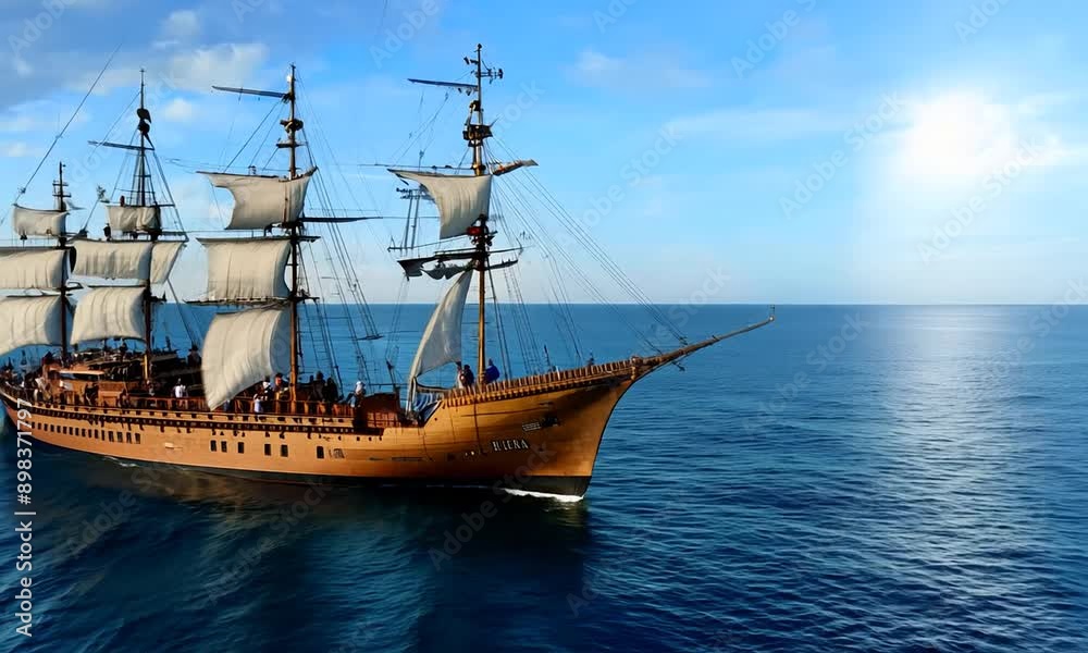 Sailing Ship on a Sunny Day Sailing Ship on a Sunny Day