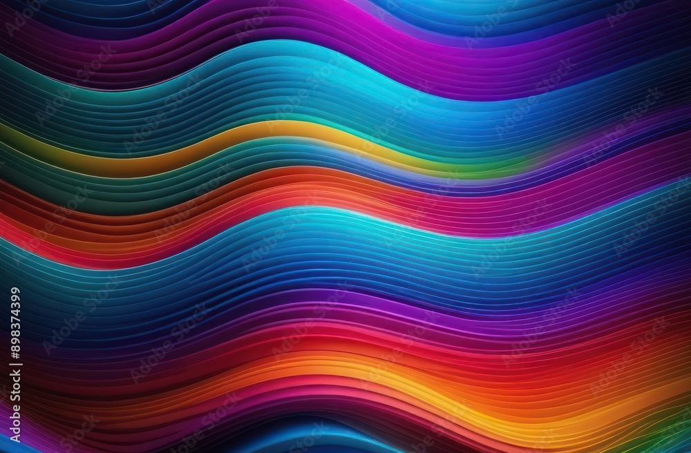Obraz premium Multicolored abstract 3d background. Technology futuristic background. Trendy bright colors.