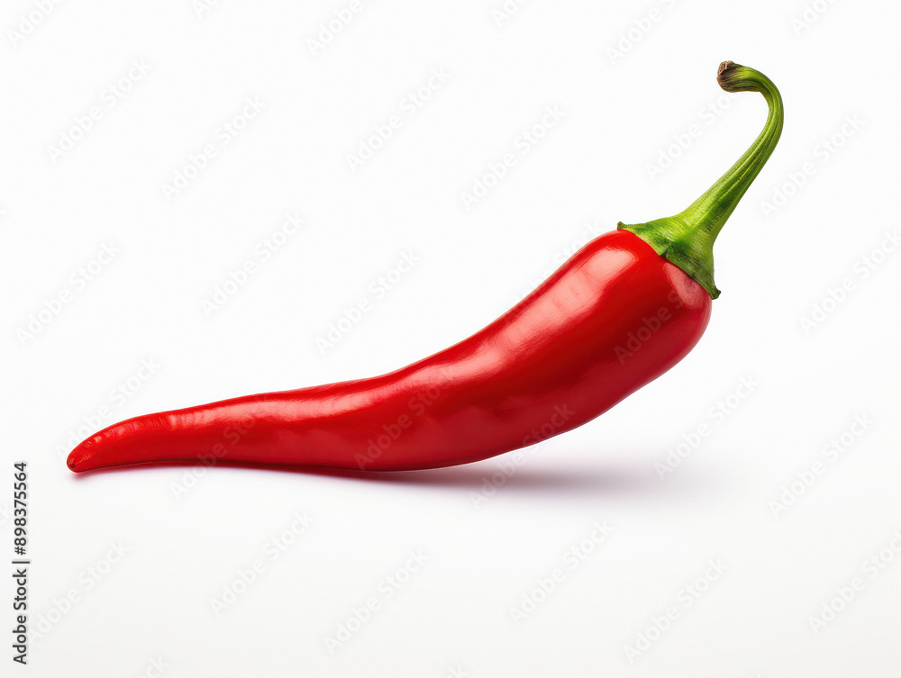 red chili on white background red chili on white background