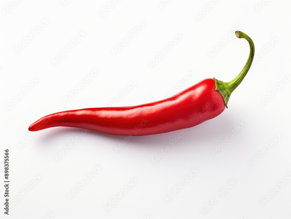 red chili on white background red chili on white background