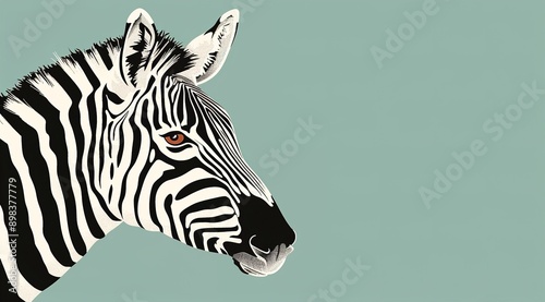 zebra close up