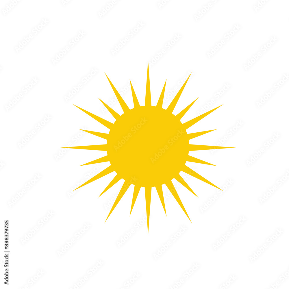 Yellow sun icons. . Yellow sun star icons. Vector illustration Yellow sun icons. . Yellow sun star icons. Vector illustration