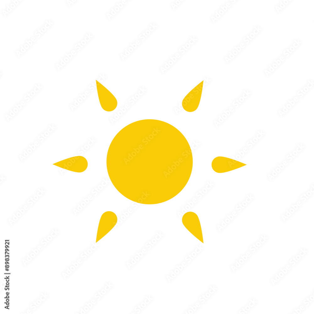 Yellow sun icons. . Yellow sun star icons. Vector illustration Yellow sun icons. . Yellow sun star icons. Vector illustration