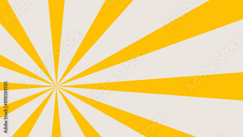 Wallpaper Mural retro sunburst background. a yellow and white background with a yellow circle and a yellow star sun rays background vector Torontodigital.ca