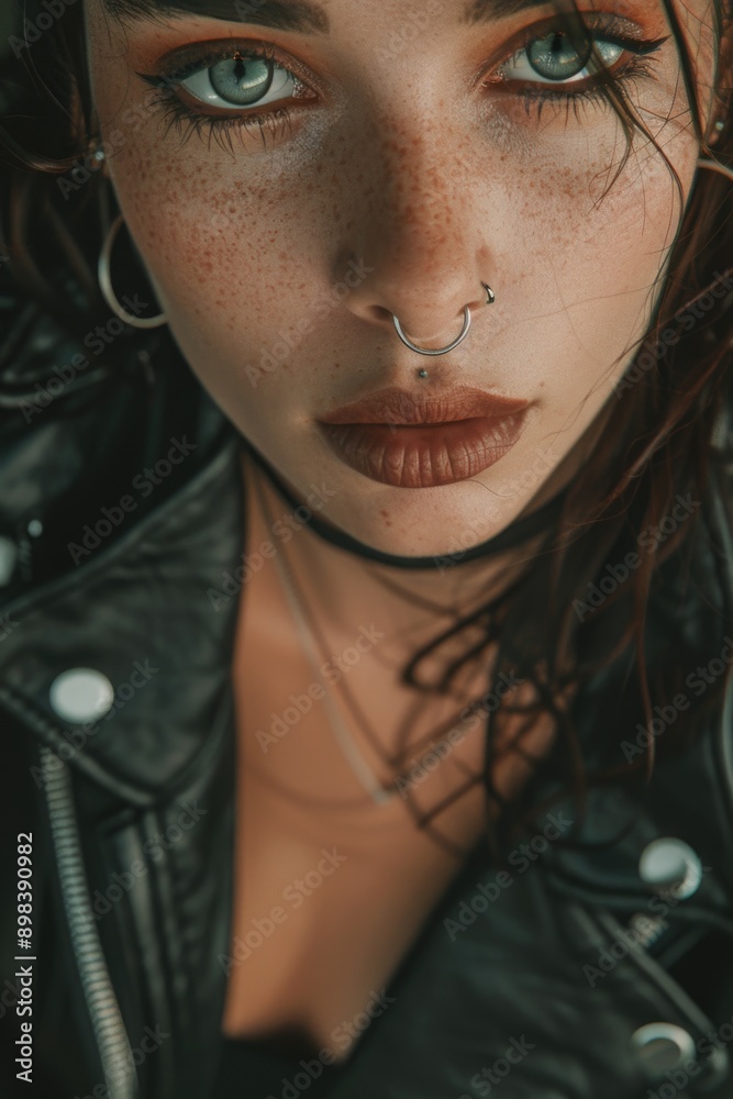 Edgy style with punk rock flair. Edgy style with punk rock flair.
