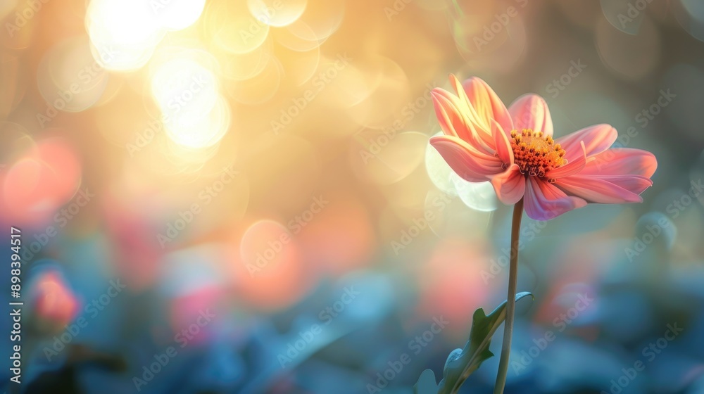 Blurred backdrop featuring a pink flower Blurred backdrop featuring a pink flower