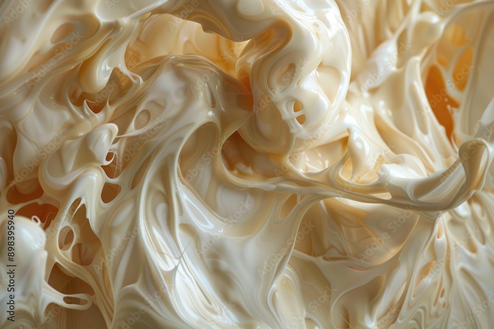 Organic shapes and forms melting into one another, AI generated Organic shapes and forms melting into one another, AI generated