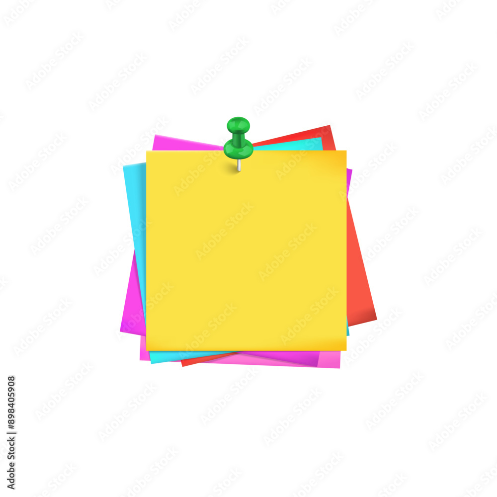 Graphic pin and memo template design for decoration Graphic pin and memo template design for decoration