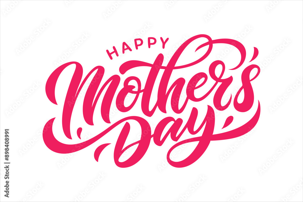 A typography for the text happy mother's day calligraphy style with simple ornament for t shirt design vector art illustration A typography for the text happy mother's day calligraphy style with simple ornament for t shirt design vector art illustration