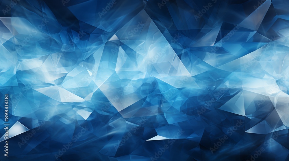 Abstract Blue Crystal Background Abstract Blue Crystal Background