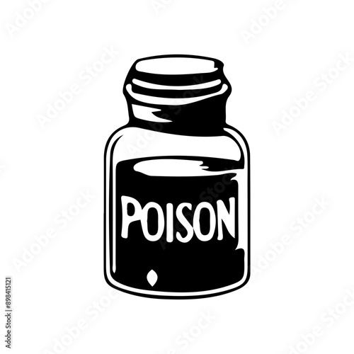 Mystical witch poison, magic poison, bottle, poison, Magic Celestial Silhouette Tattoo design.