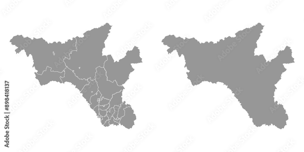 Amur Oblast map, administrative division of Russia. Vector illustration. Amur Oblast map, administrative division of Russia. Vector illustration.