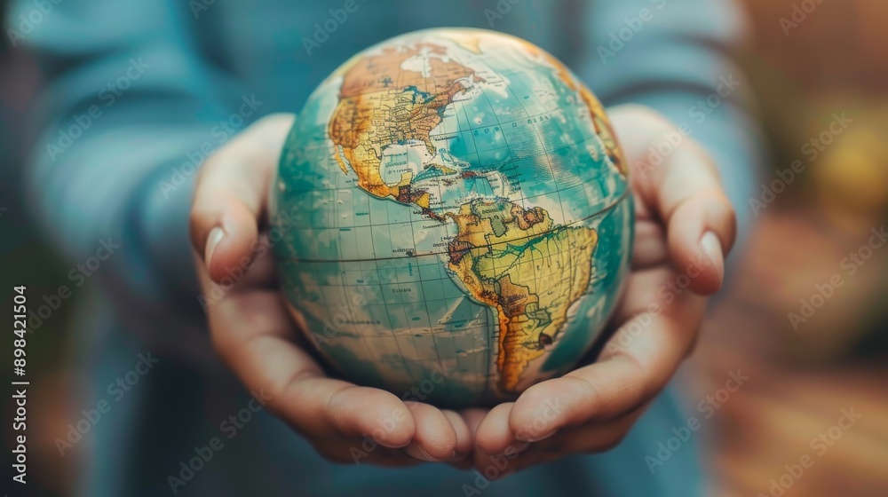 hands holding globe hands holding globe